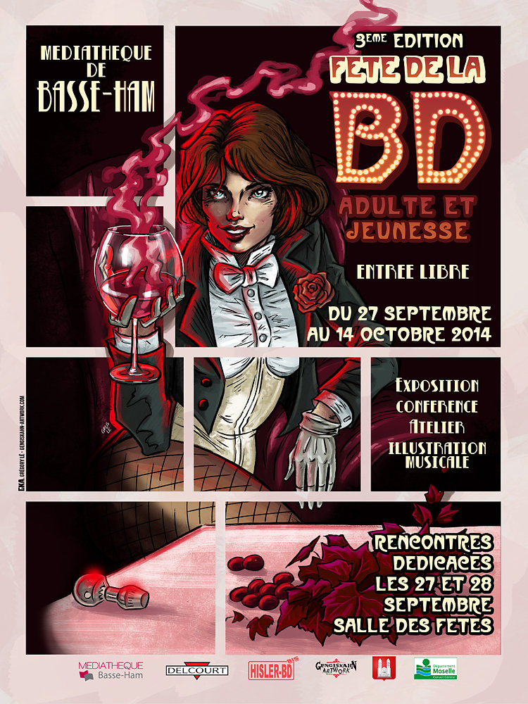 Affiche "Fête de la BD" 2014